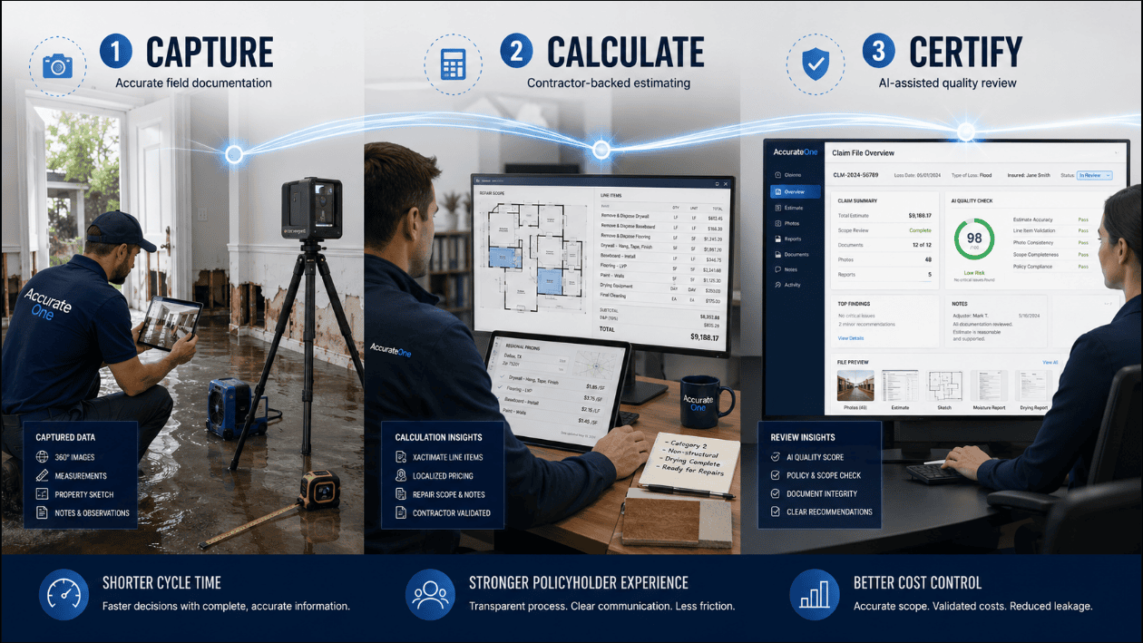 Accurate One Capture Calculate Certify methodology